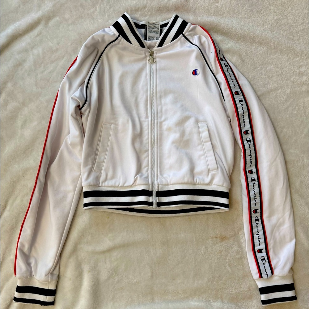 Champion Zip Up Life Track Jacket XS Red White & Blue